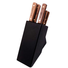 Ontario Knife Company Knife Block Set - Old Hickory Brown Hardwood Handle | OKC7220