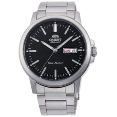 Orient Men's Automatic Watch - Commuter Black Dial Steel Bracelet | RA-AA0C01B19A