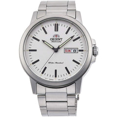 Orient Men's Automatic Watch - Commuter White Dial Steel Bracelet | RA-AA0C03S19A