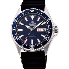 Orient Men's Automatic Watch - Kamasu Mako III Blue Dial Rubber Strap | RA-AA0006L19A/B