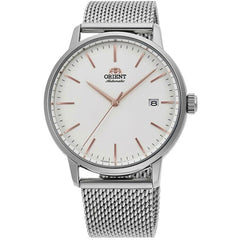 Orient Men's Automatic Watch - Maestro White Dial Mesh Bracelet | RA-AC0E07S10A