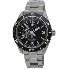 Orient Men's Automatic Watch - Star Open Heart Black Dial Bracelet | RE-AT0101B00B