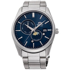 Orient Men's Automatic Watch - Sun and Moon Version 5 Blue Dial Steel | RA-AK0303L10A