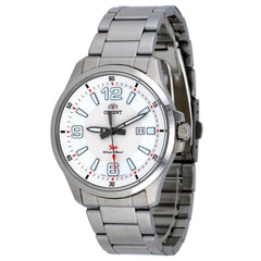 Orient UNE1006W Men's SP White Dial Stainless Steel Bracelet Watch