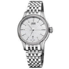 Oris Women's Automatic Watch - Artelier Diamond Silver Bracelet | 01 561 7687 4951MB