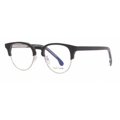 Paul Smith Unisex Eyeglasses - Black Ink Round Frame Demo Lens | PSOP014V1 BIRCH 001