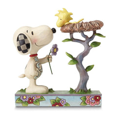 Peanuts Jim Shore Snoopy with Woodstock in Nest Figurine