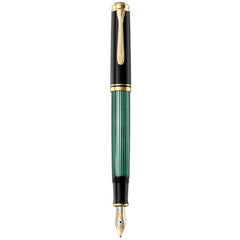 Pelikan Fountain Pen - Souveran M400 Black-Green Acetate Barrel, Medium Nib | 994863