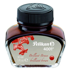 Pelikan Ink Bottle - 4001 for Fountain Pen, 30ml, Brilliant Brown | 311902