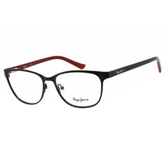 Pepe Jeans Men's Eyeglasses - Black Oval Metal Full-Rim Frame Demo Lens | PJ1255 C1