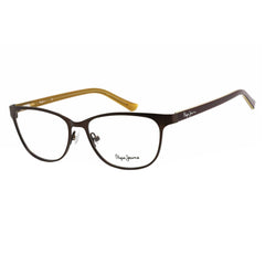 Pepe Jeans Men's Eyeglasses - Brown Metal Full-Rim Frame Demo Lens | PJ1255 C6