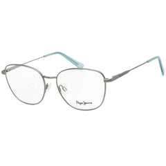 Pepe Jeans Men's Eyeglasses - Chrome Rectangular Full-Rim Metal Frame | PJ1358 C2