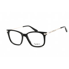 Pepe Jeans Women's Eyeglasses - Clear Demo Lens Black Plastic Square Frame | PJ3430 C1