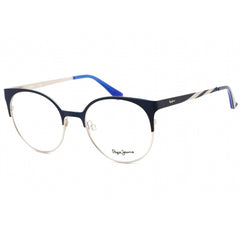 Pepe Jeans Women's Eyeglasses - Clear Demo Lens Blue Round Metal Frame | PJ1325 C2