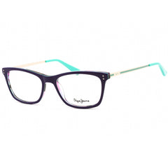 Pepe Jeans Women's Eyeglasses - Clear Demo Lens Purple Rectangular Frame | PJ3407 C3