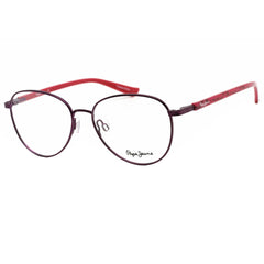 Pepe Jeans Women's Eyeglasses - Purple Oval Metal Full-Rim Frame | PJ1297 C1