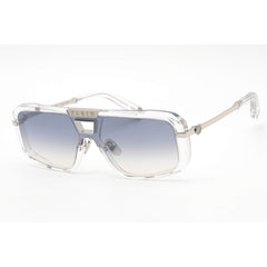 Philipp Plein Unisex Sunglasses - Shiny Crystal/Silver Plastic Frame | SPP008M P79X