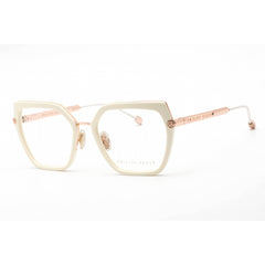 Philipp Plein Women's Eyeglasses - Shiny Copper Gold Metal Rectangular | VPP036S 8FCY