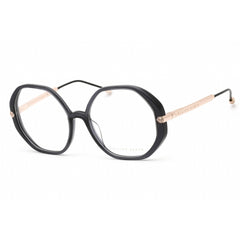 Philipp Plein Women's Eyeglasses - Shiny Transparent Dark Grey Frame | VPP053S 0705