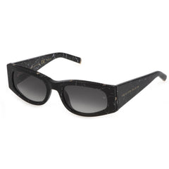 Philipp Plein Women's Sunglasses - Black Cat Eye Shape Frame Grey Lens | SPP025S 0869