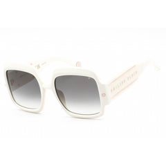 Philipp Plein Women's Sunglasses - Full Rim White Plastic Rectangular | SPP038M 03GF
