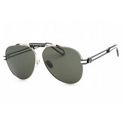 Philipp Plein Women's Sunglasses - Shiny Palladium Metal Aviator Frame | SPP048M 0583