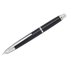 Pilot Fountain Pen - Decimo Vanishing Point Black Lacquered Metal