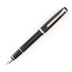 Pilot Fountain Pen - Falcon, Black with Rhodium Accents