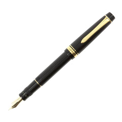 Pilot Fountain Pen - Justus 95 Fine Nib Black Resin with Gold Accents | 60591