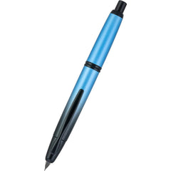 Pilot Fountain Pen - Vanishing Point Black Ice Barrel Retractable, Medium Nib | 17185