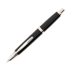 Pilot Fountain Pen - Vanishing Point Retractable Nib, Black/Rhodium