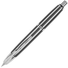 Pilot Fountain Pen - Vanishing Point Retractable Nib, Gun Metal/Rhodium