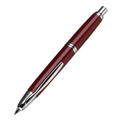 Pilot Fountain Pen - Vanishing Point Retractable Nib, Red/Rhodium