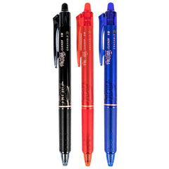 Pilot Gel Pen - Frixion Assorted Clicker Erasable Retractable, Pack of 3 | 11393