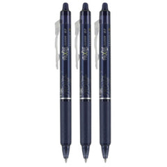 Pilot Gel Pen - Frixion Clicker 0.7mm Fine Navy Blue Erasable, Pack of 3 | 31468