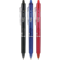 Pilot Gel Pen - Frixion Clicker 0.7mm Fine Point Assorted Erasable, Pack of 3 | 31467