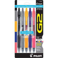 Pilot Gel Roller Pen - G2 Harmony Ink Quick Drying Retractable, Pack of 5 | 16982