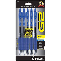 Pilot Gel Rollerball Pen - G2 Fine Point Premium Super Smooth, Pack of 5 | 31299