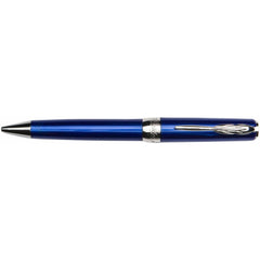 Pineider Ballpoint Pen - Full Metal Jacket Resin, Lightning Blue | SB0M0PP3103446