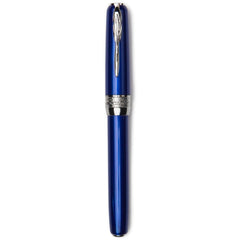 Pineider Fountain Pen - Full Metal Jacket, Lightning Blue