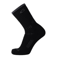 Point6 Socks - Hiking Essential Black Merino Wool Medium Crew | 2530-204