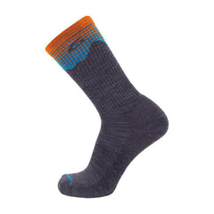 Point6 Socks - Hiking Peak Gray Medium Merino Wool Medium Crew | 2570-200-06