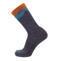 Point6 Socks - Hiking Peak Gray Medium Merino Wool Medium Crew | 2572-200-06