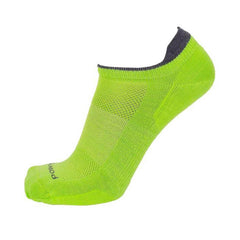 Point6 Socks - Running Pop Super Lime Medium Merino Wool Medium Crew | 1175-270-06