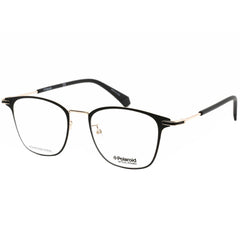 Polaroid Core Men's Eyeglasses - Black Gold Square Metal Frame | PLD D387/G 02M2 00