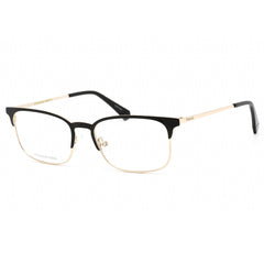 Polaroid Core Men's Eyeglasses - Clear Demo Lens Black Gold Frame | PLD D441 02M2 00