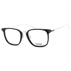 Polaroid Core Men's Eyeglasses - Clear Lens Black Silver Frame | PLD D384G 0BSC 00