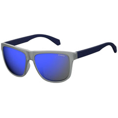 Polaroid Core Men's Sunglasses - Grey Mirror Blue Lens Square | Pld 2057/S 0RCT 00