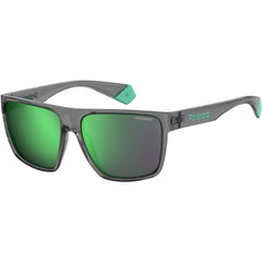 Polaroid Core Men's Sunglasses - Grey with Green Mirror Lens | PLD 6076/S 0KB7 5Z