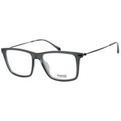 Polaroid Core Unisex Eyeglasses - Clear Lens Grey Square Frame | PLD D414 0KB7 00